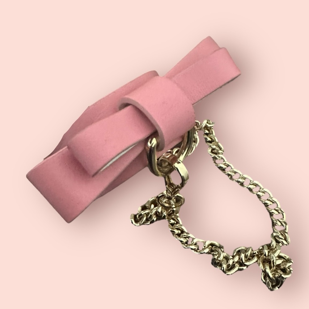 Rare Prada Saffiano Leather Bracelet with chain
